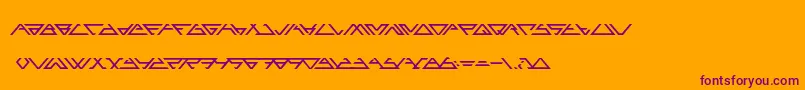 ANGLED   Font – Purple Fonts on Orange Background