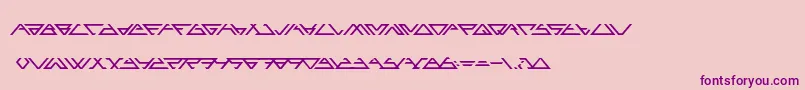 ANGLED   Font – Purple Fonts on Pink Background