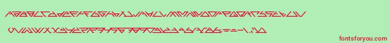 ANGLED   Font – Red Fonts on Green Background