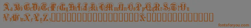 Anglo Text Font – Brown Fonts on Gray Background