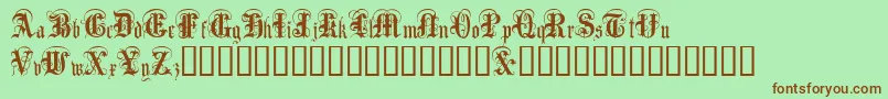 Anglo Text Font – Brown Fonts on Green Background