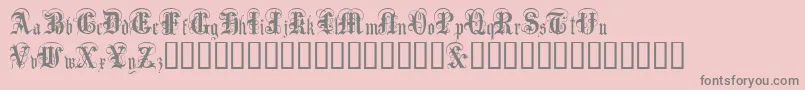 Anglo Text Font – Gray Fonts on Pink Background