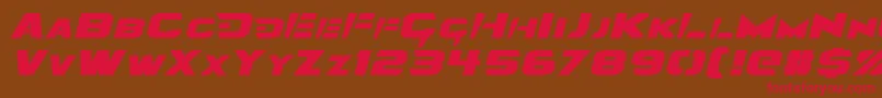 Angolmois Italic Font – Red Fonts on Brown Background