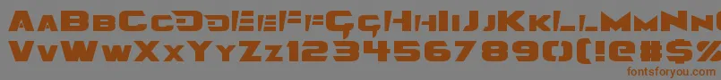 Angolmois Font – Brown Fonts on Gray Background