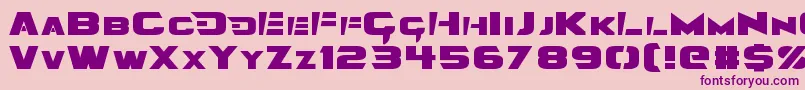 Angolmois Font – Purple Fonts on Pink Background