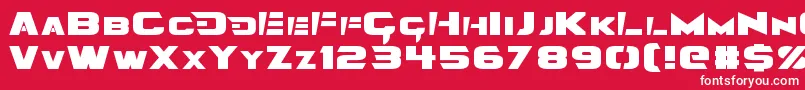 Angolmois Font – White Fonts on Red Background