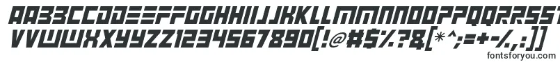 Angry Android Italic-Schriftart – Technische Zeichnungsschriften