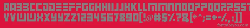 Angry Android Font – Gray Fonts on Red Background