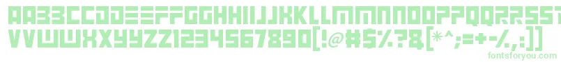 Angry Android Font – Green Fonts on White Background