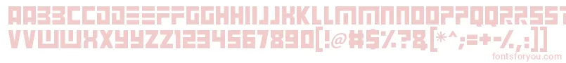 Angry Android Font – Pink Fonts on White Background