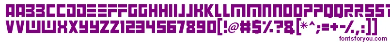 Angry Android Font – Purple Fonts on White Background