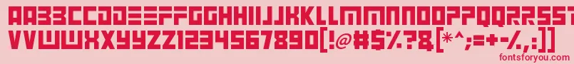 Angry Android Font – Red Fonts on Pink Background