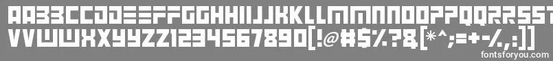 フォントAngry Android – 灰色の背景に白い文字