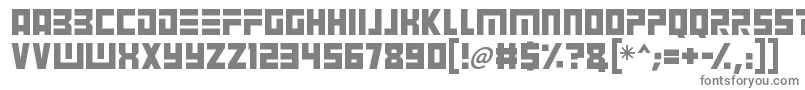 Angry Android-Schriftart – Graue Schriften auf weißem Hintergrund