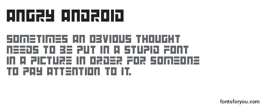 Angry Android (119656) Font