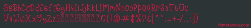 AngryHungry Font – Red Fonts on Black Background