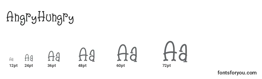 AngryHungry Font Sizes