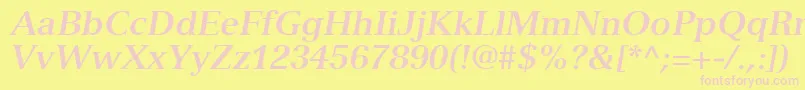 More about NuanceSsiBoldItalic Font NuanceSsiBoldItalic Font – Pink Fonts on Yellow Background