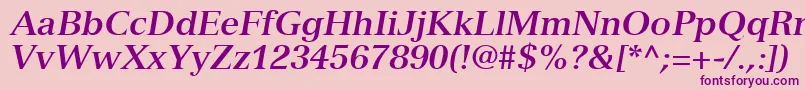 More about NuanceSsiBoldItalic Font NuanceSsiBoldItalic Font – Purple Fonts on Pink Background