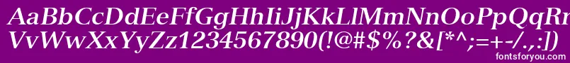 NuanceSsiBoldItalic Font – White Fonts on Purple Background