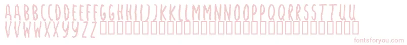 ANGSM    Font – Pink Fonts on White Background