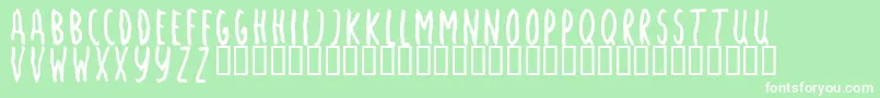 ANGSM    Font – White Fonts on Green Background