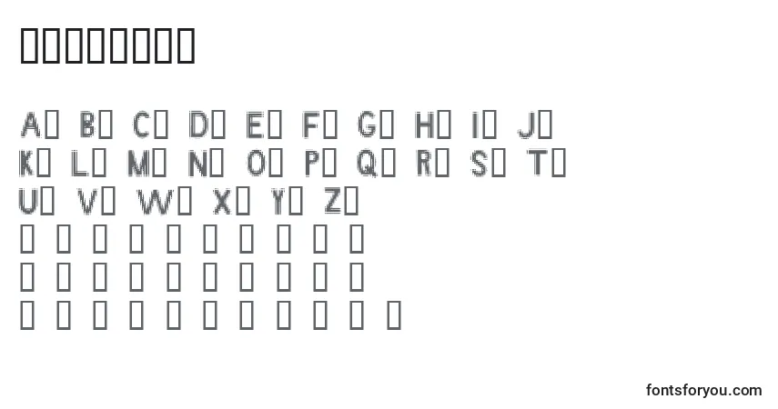 Angstrom (119661)フォント–アルファベット、数字、特殊文字