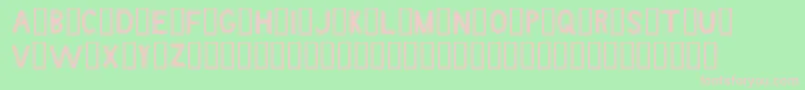 angstrom Font – Pink Fonts on Green Background