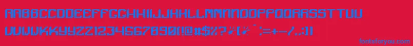 フォントAngular – 赤い背景に青い文字