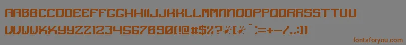 Angular Font – Brown Fonts on Gray Background