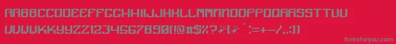 Angular Font – Gray Fonts on Red Background