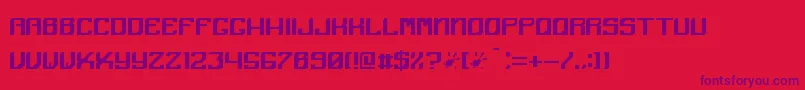 Angular Font – Purple Fonts on Red Background
