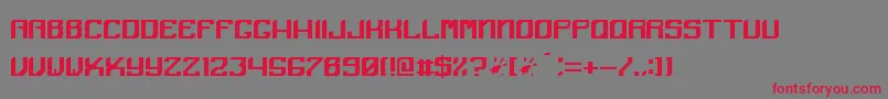 フォントAngular – 赤い文字の灰色の背景