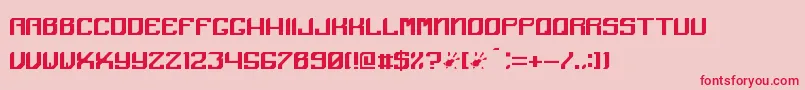 Angular Font – Red Fonts on Pink Background