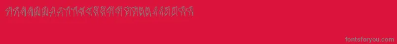 Animality Font – Gray Fonts on Red Background