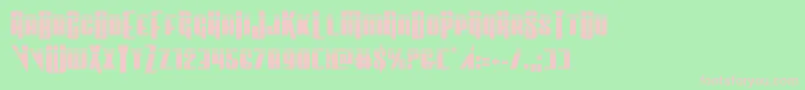 Vindicatorlaser Font – Pink Fonts on Green Background