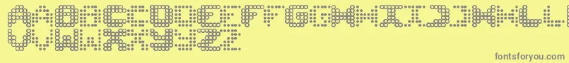 animequeen Font – Gray Fonts on Yellow Background