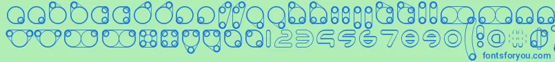 フォントanimoto 2019 04 13 – 青い文字は緑の背景です。
