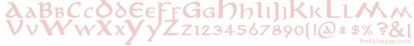 anirb    Font – Pink Fonts on White Background