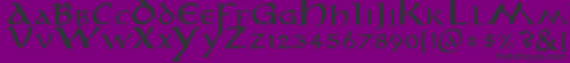 anirm    Font – Black Fonts on Purple Background