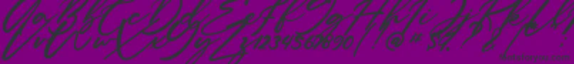 Anitto Font – Black Fonts on Purple Background