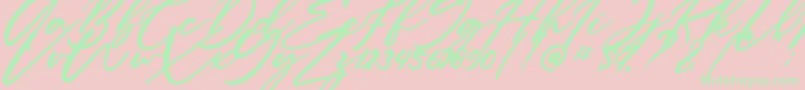 Anitto Font – Green Fonts on Pink Background