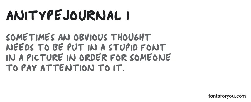 Обзор шрифта AnitypeJournal 1