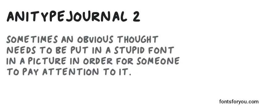 AnitypeJournal 2 フォントのレビュー