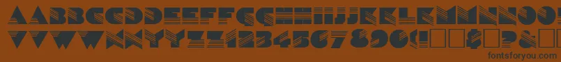 SinaloaRegular Font – Black Fonts on Brown Background