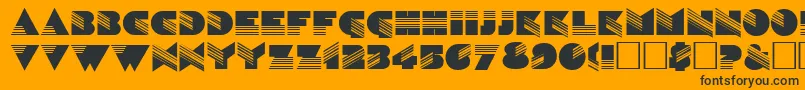 SinaloaRegular Font – Black Fonts on Orange Background