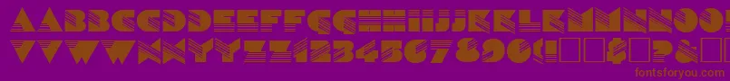SinaloaRegular Font – Brown Fonts on Purple Background
