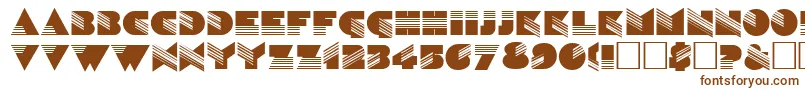 SinaloaRegular Font – Brown Fonts on White Background