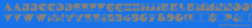 SinaloaRegular Font – Gray Fonts on Blue Background