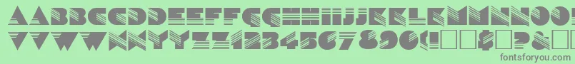 SinaloaRegular Font – Gray Fonts on Green Background